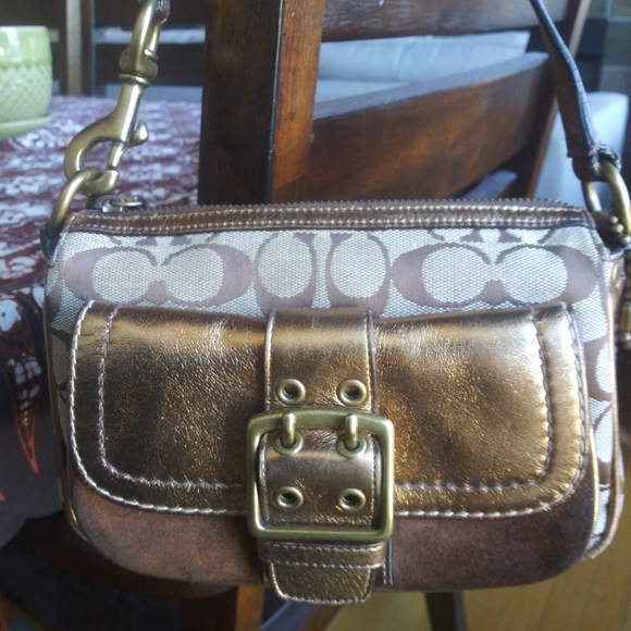 Coach Handbags - Coach limited edition signature print shoulder bag